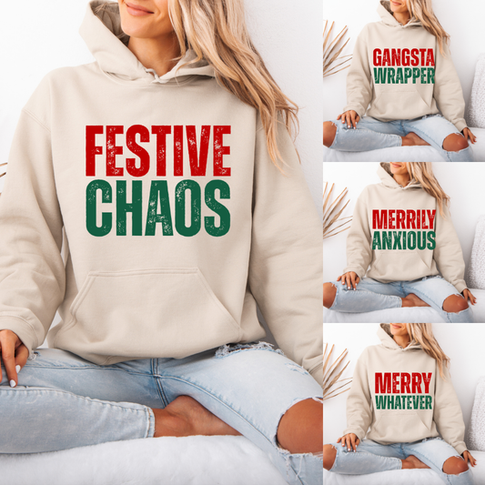 Festive Chaos | Unisex Hoodie Sweatshirt