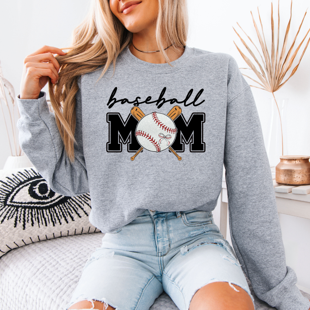 Baseball Mom | Unisex Crewneck Sweatshirt