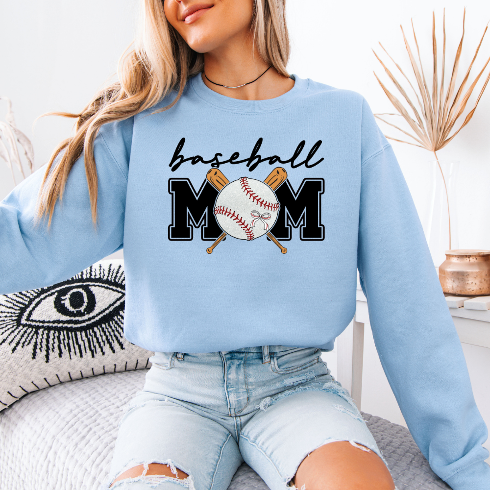 Baseball Mom | Unisex Crewneck Sweatshirt