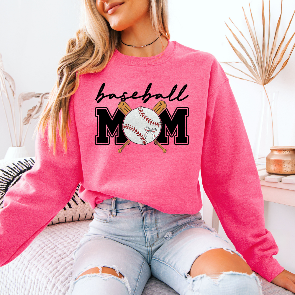 Baseball Mom | Unisex Crewneck Sweatshirt