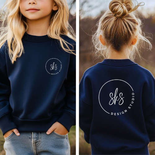 CUSTOM LOGO | Youth Crewneck Sweatshirt [GILDAN]