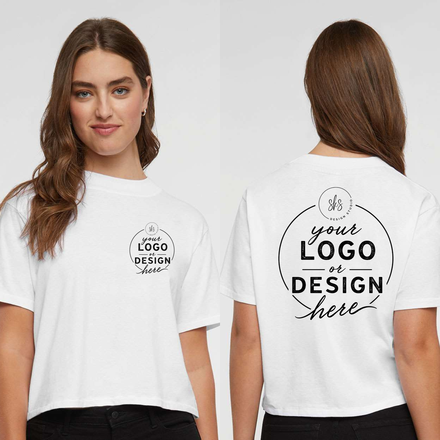 CUSTOM LOGO | Women's Boxy T-Shirt [LAT]