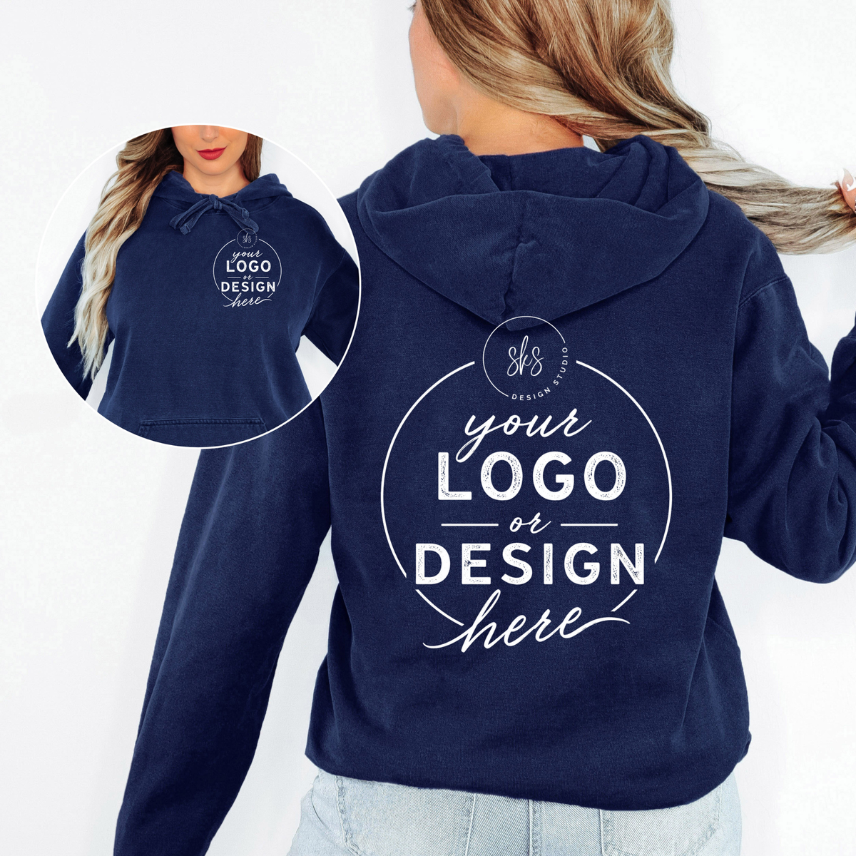 CUSTOM LOGO | Unisex Hoodie Sweatshirt [COMFORT COLORS]