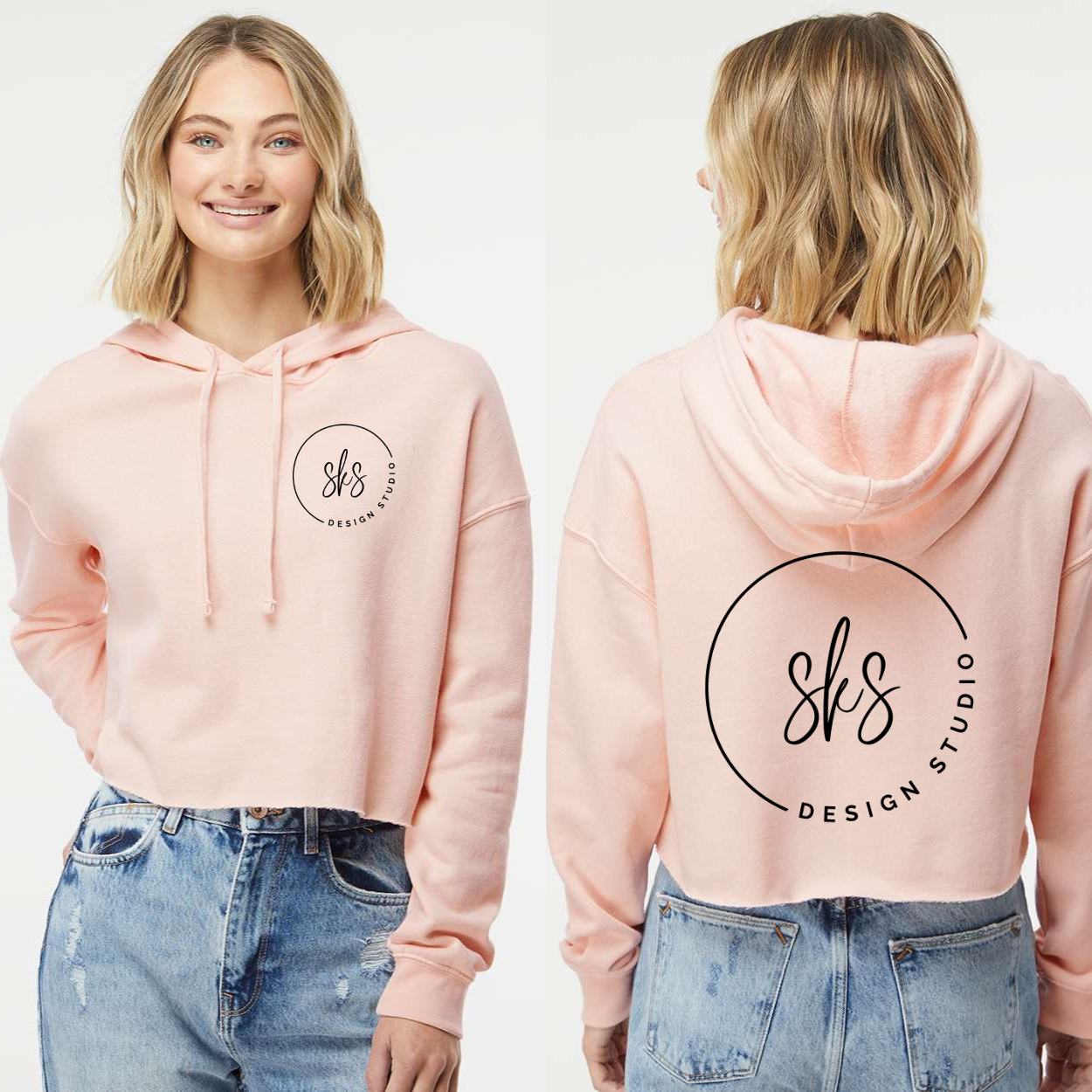 CUSTOM LOGO | Women’s Lightweight Crop Hoodie [INDEPENDENT TRADING CO]