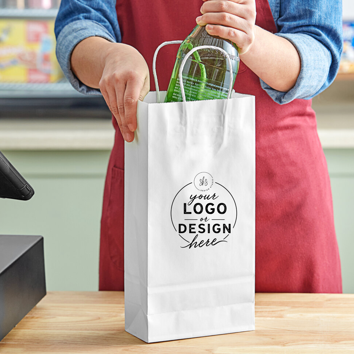 CUSTOM LOGO | Kraft Paper Bags