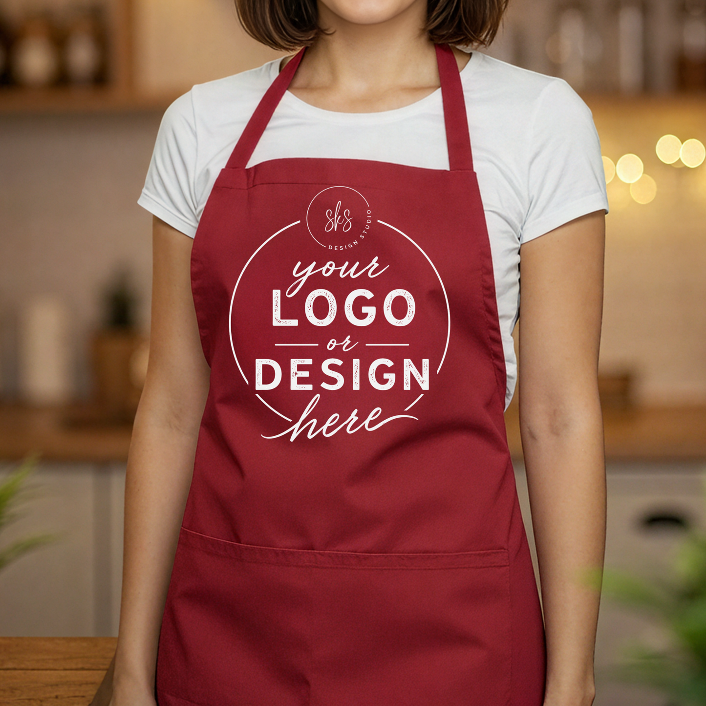 CUSTOM LOGO | Apron with Pocket