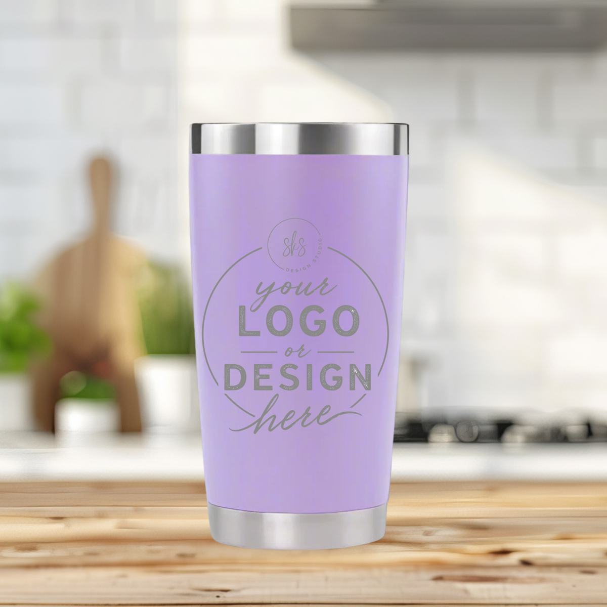 CUSTOM LOGO | ENGRAVED | 20oz Stainless Steel Tumbler
