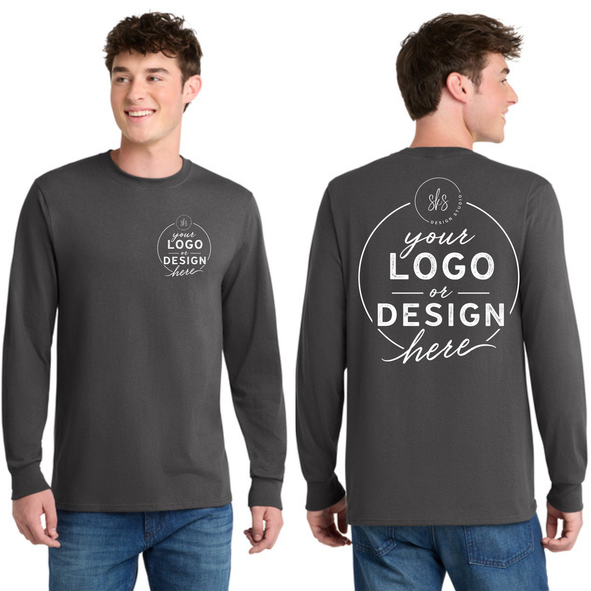 CUSTOM LOGO | Tall Long Sleeve Shirt [Port & Co]