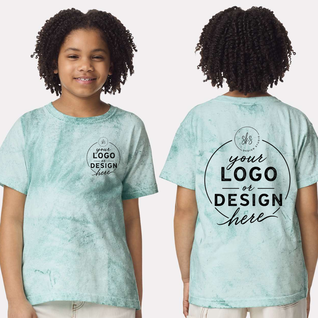 CUSTOM LOGO | Youth Unisex Color Blast T-Shirt [COMFORT COLORS]