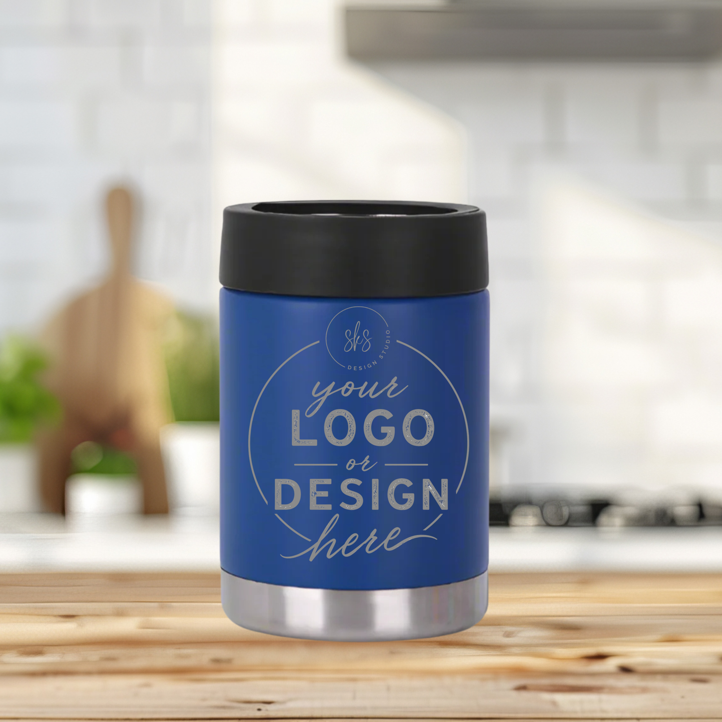 CUSTOM LOGO | ENGRAVED | 12oz Stainless Steel Can Cooler