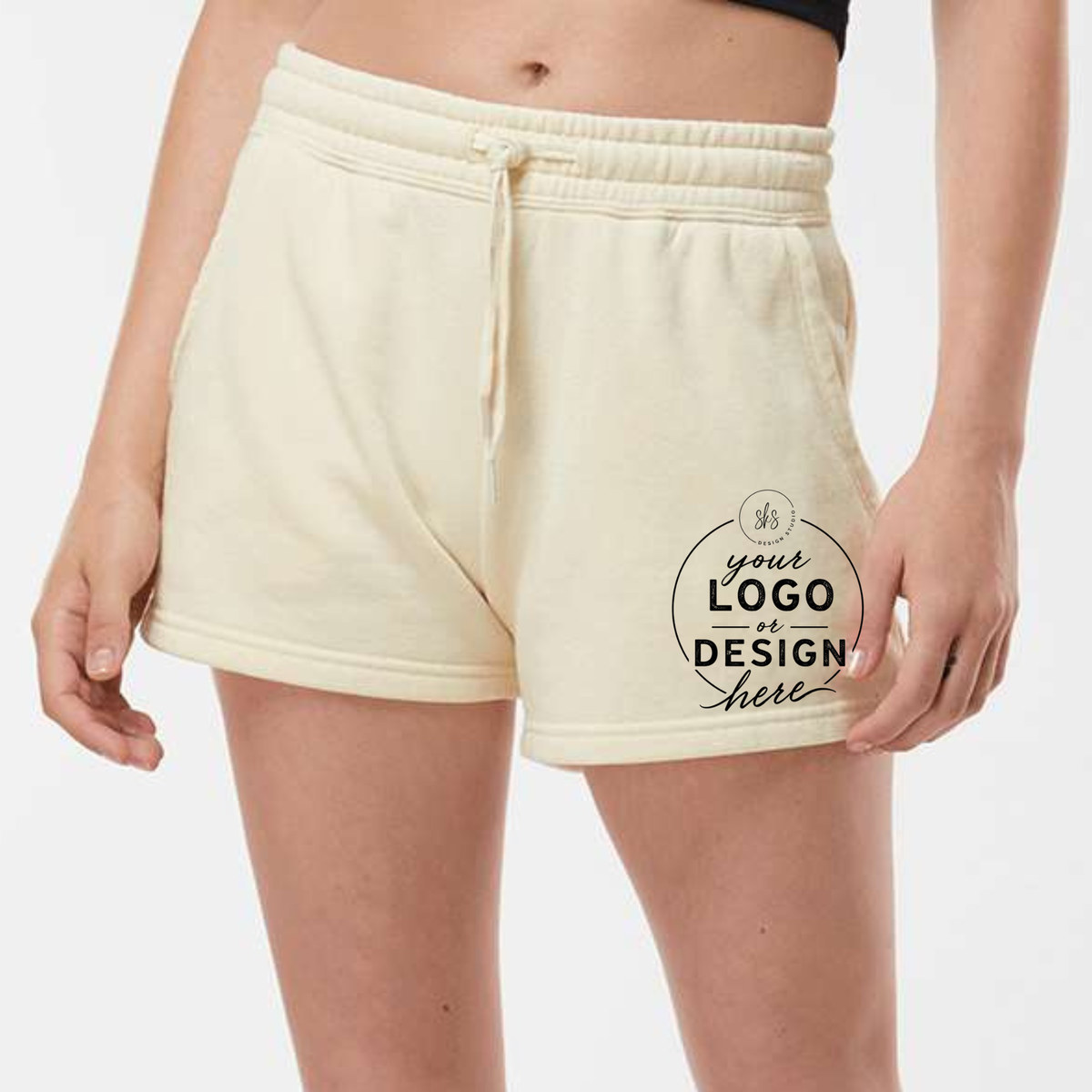 CUSTOM LOGO | Women's Lightweight Fleece Short [INDEPENDENT TRADING CO]