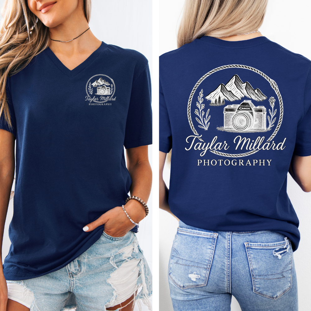 Taylar Millard Photography | Women's V-Neck T-Shirt [BELLA CANVAS]
