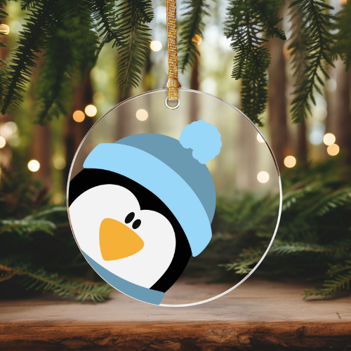 Penguin | VINYL | Christmas Ornament