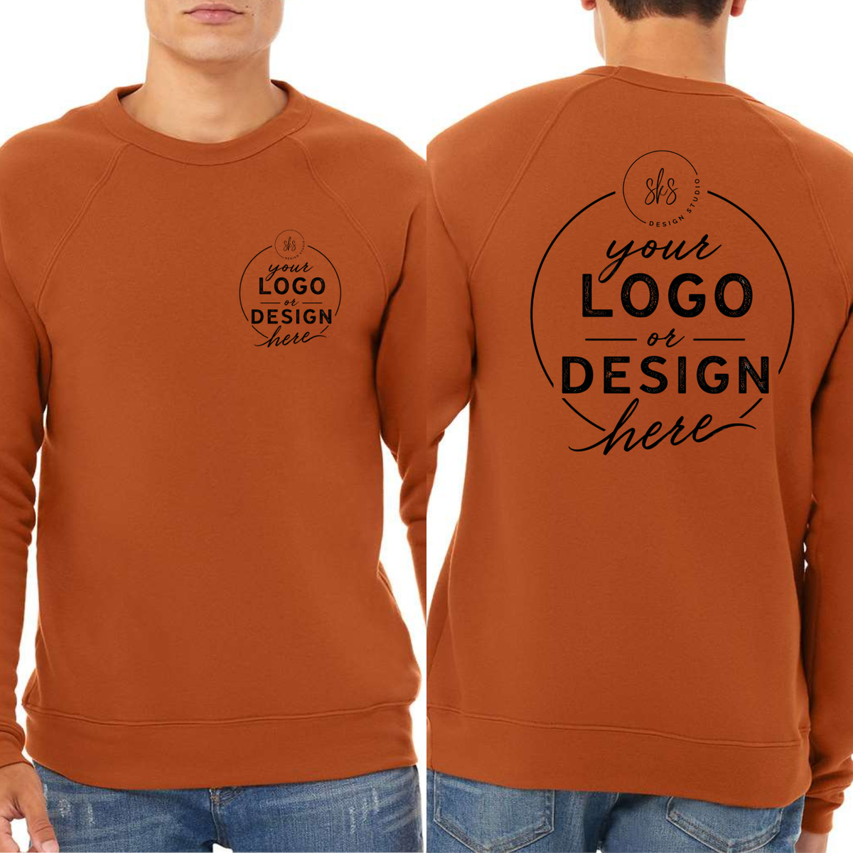 CUSTOM LOGO | Unisex Crewneck Sweatshirt [BELLA CANVAS]