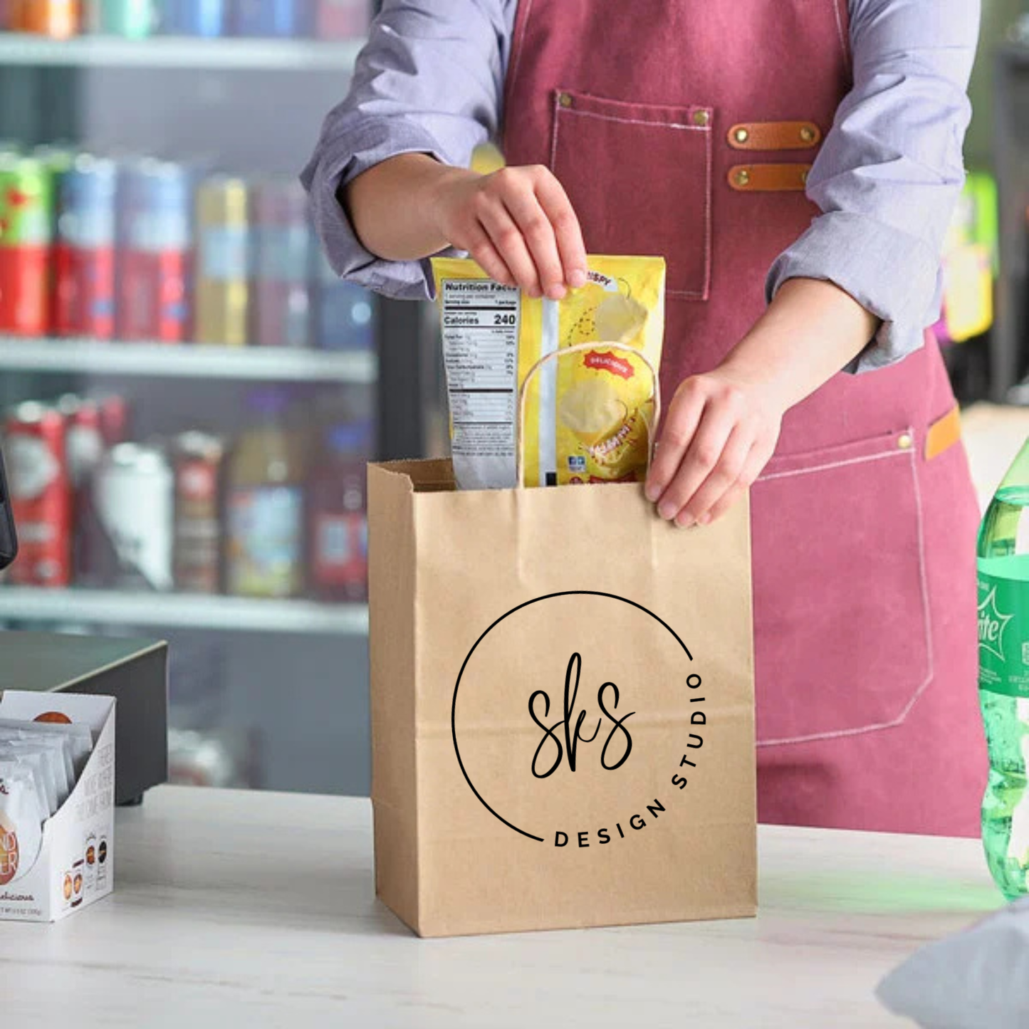 CUSTOM LOGO | Kraft Paper Bags