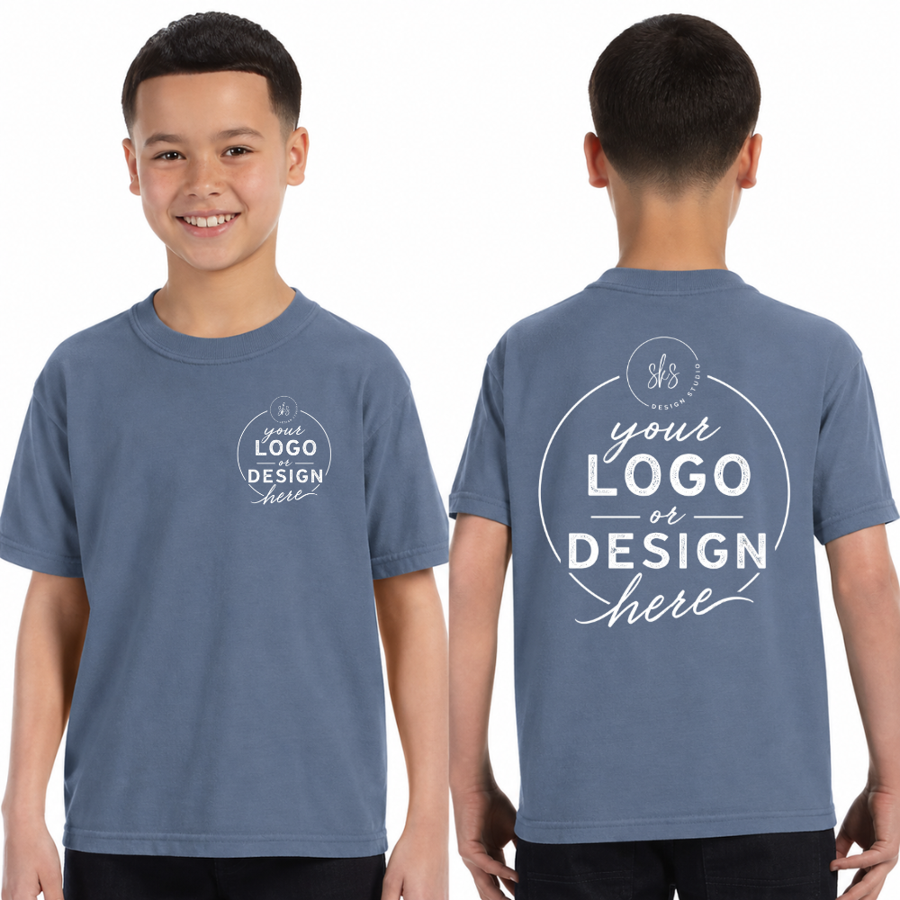 CUSTOM LOGO | Youth Unisex T-Shirt [COMFORT COLORS]
