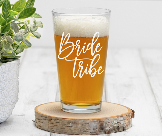 Bride Tribe | ENGRAVED | 16 oz Pint Glass