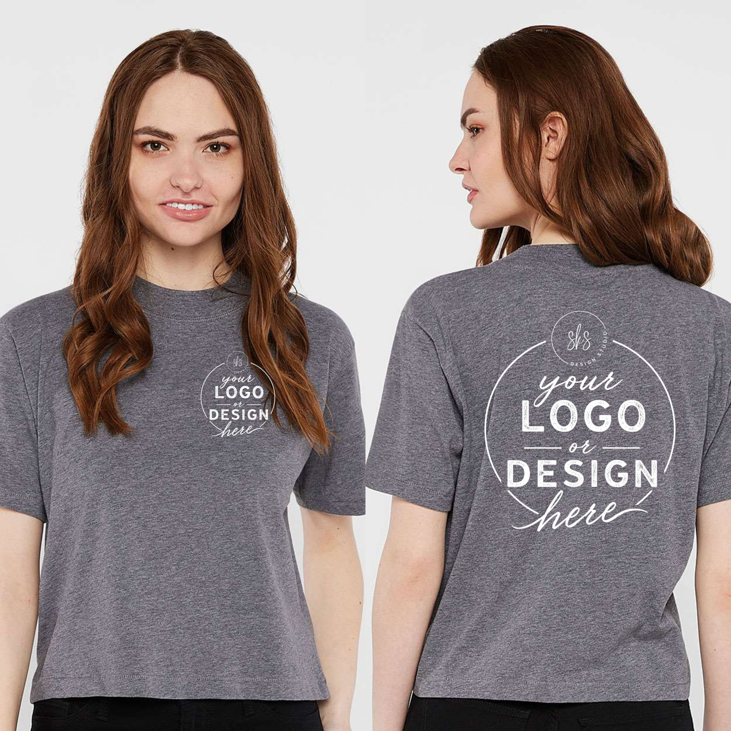 CUSTOM LOGO | Women's Boxy T-Shirt [LAT]
