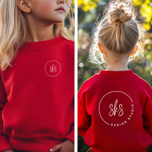 CUSTOM LOGO | Youth Crewneck Sweatshirt [GILDAN]