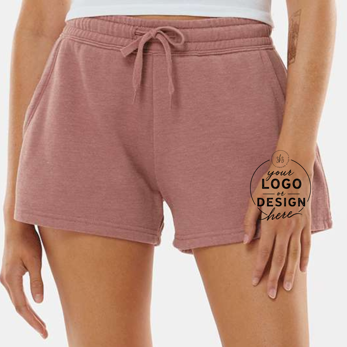 CUSTOM LOGO | Women's Lightweight Fleece Short [INDEPENDENT TRADING CO]