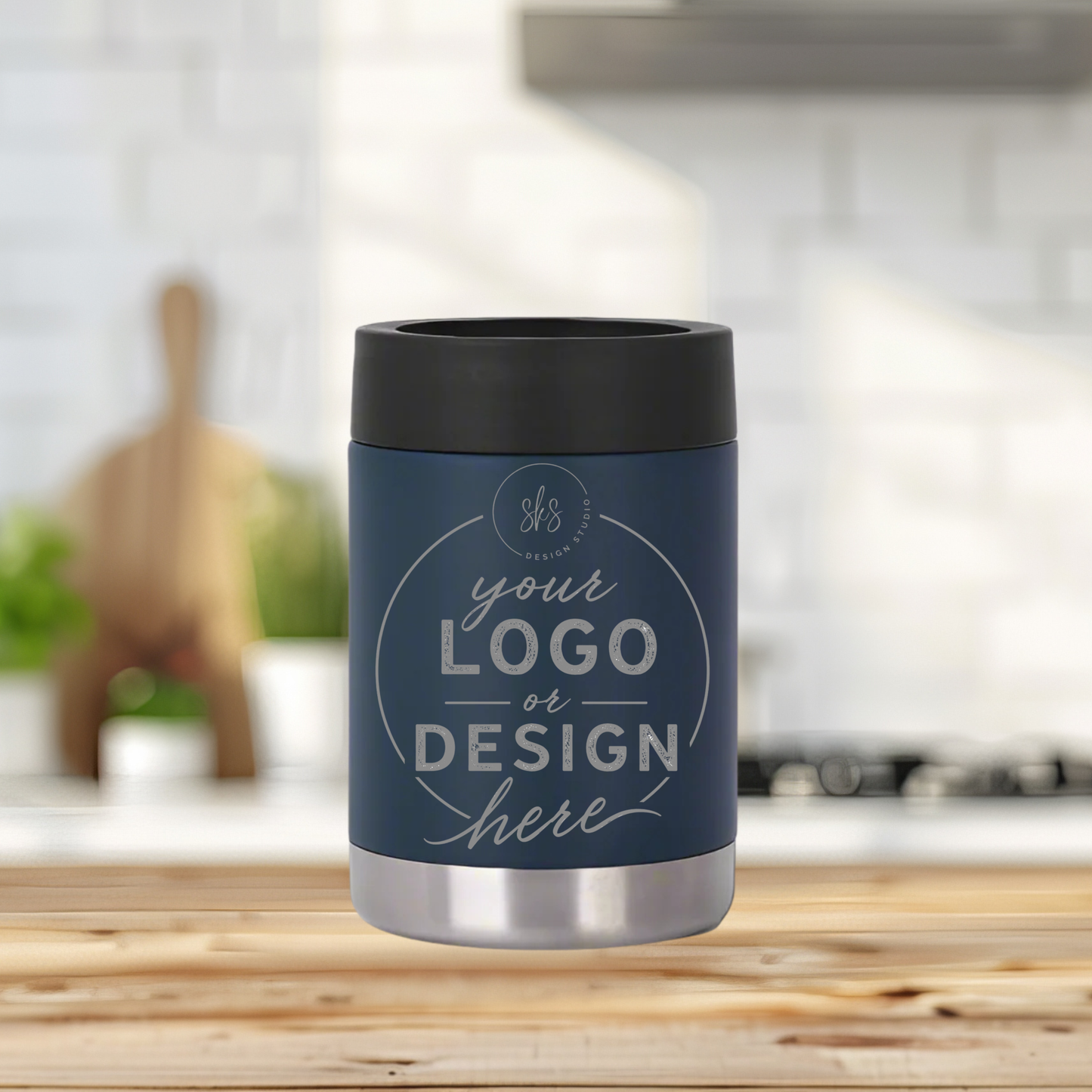 CUSTOM LOGO | ENGRAVED | 12oz Stainless Steel Can Cooler