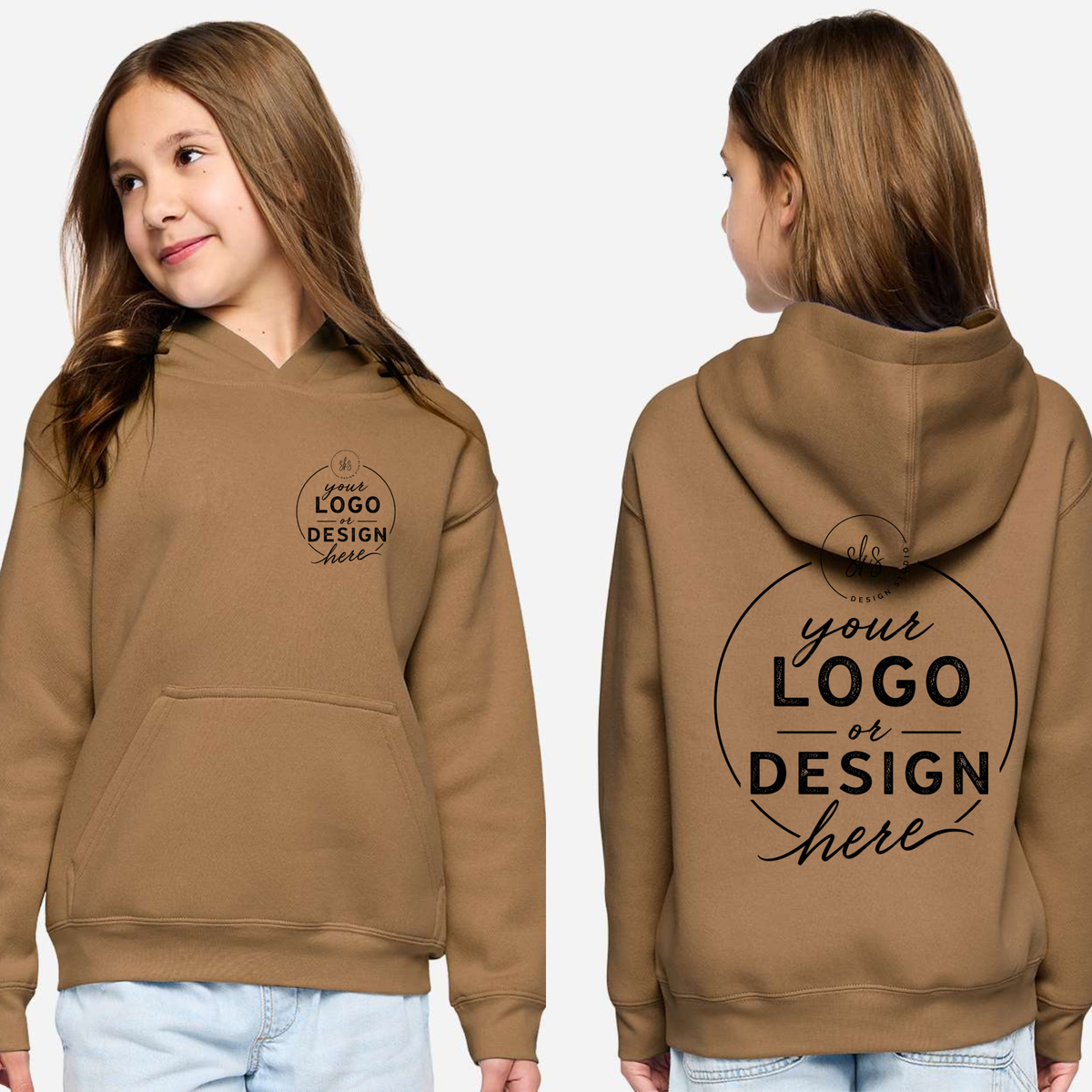 CUSTOM LOGO | Youth Hoodie Sweatshirt [LAT]