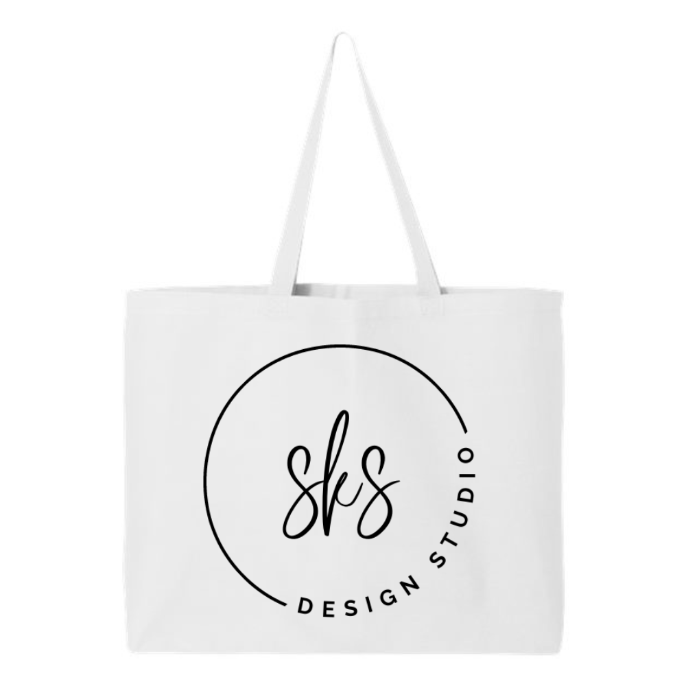 CUSTOM LOGO | Jumbo Canvas Tote Bag