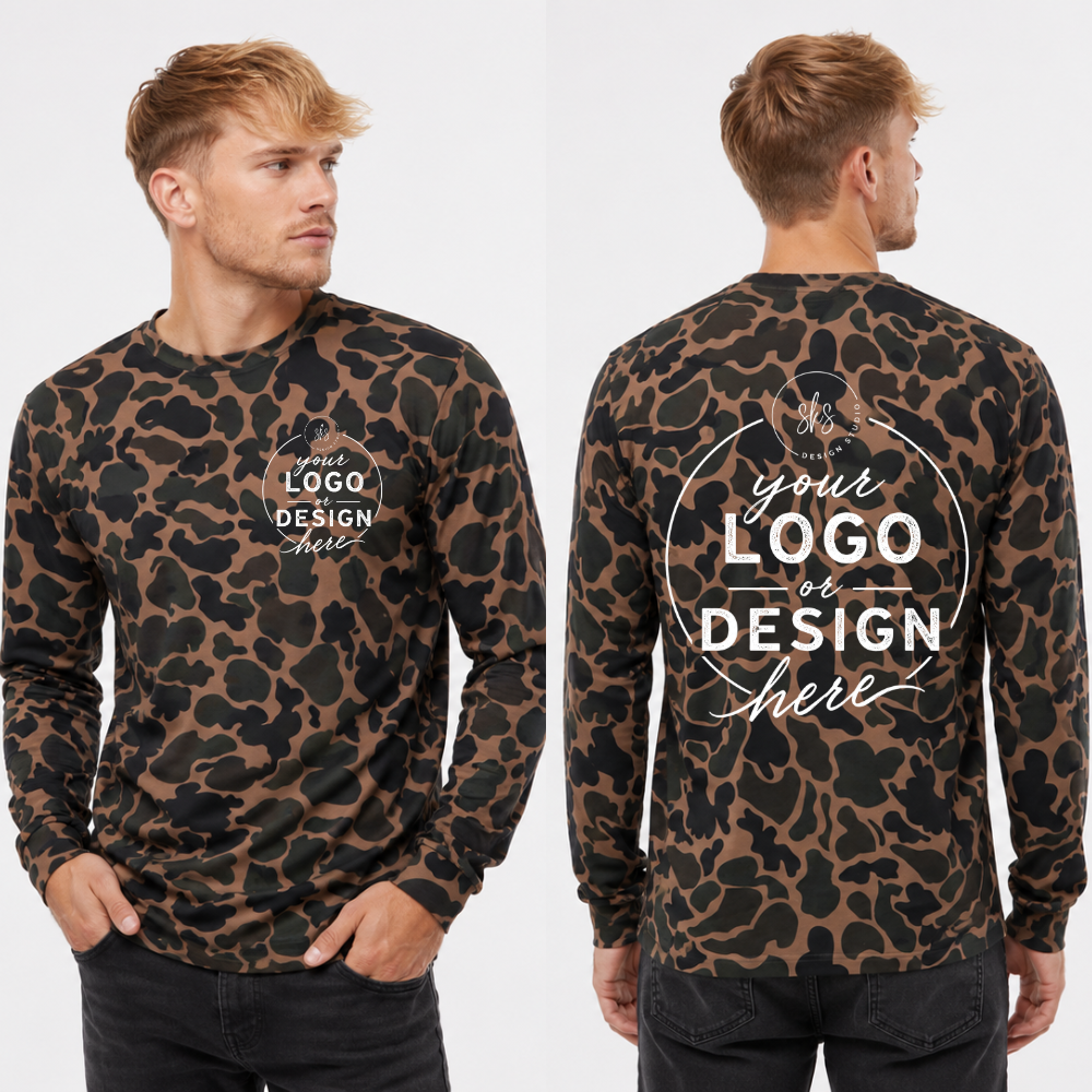 CUSTOM LOGO | Unisex Camo Long Sleeve Shirt [INDEPENDENT TRADING CO.]