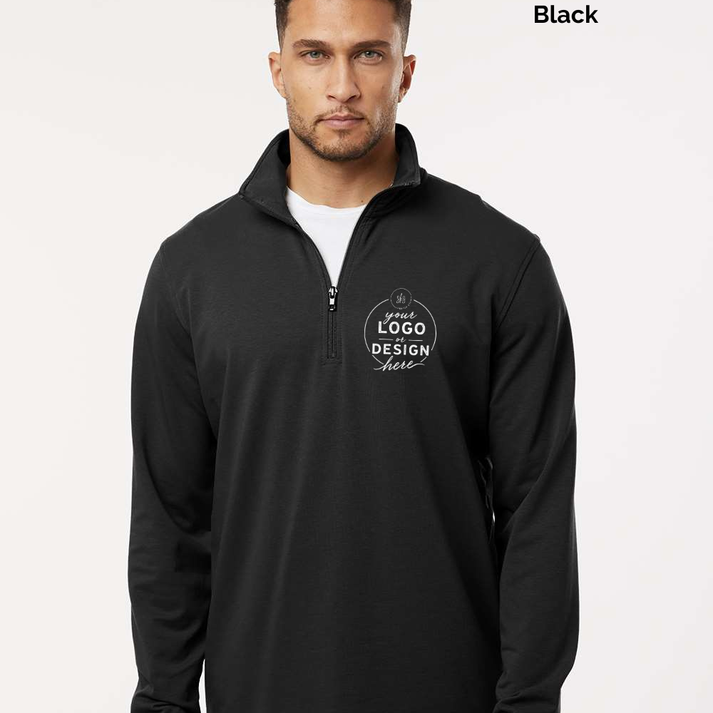 CUSTOM LOGO | Men's Quarter-Zip Pullover [INDEPENDENT TRADING CO]
