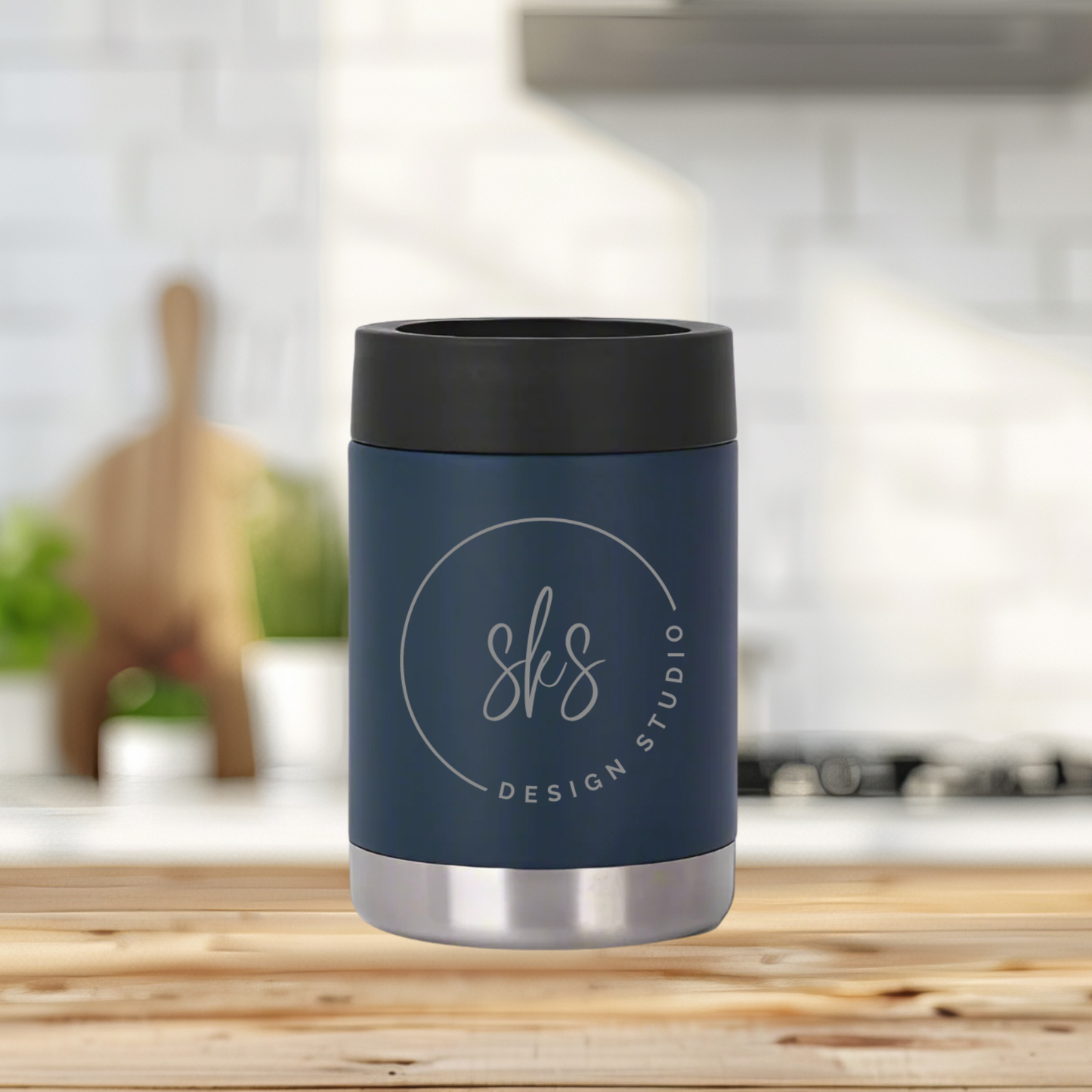 CUSTOM LOGO | ENGRAVED | 12oz Stainless Steel Can Cooler
