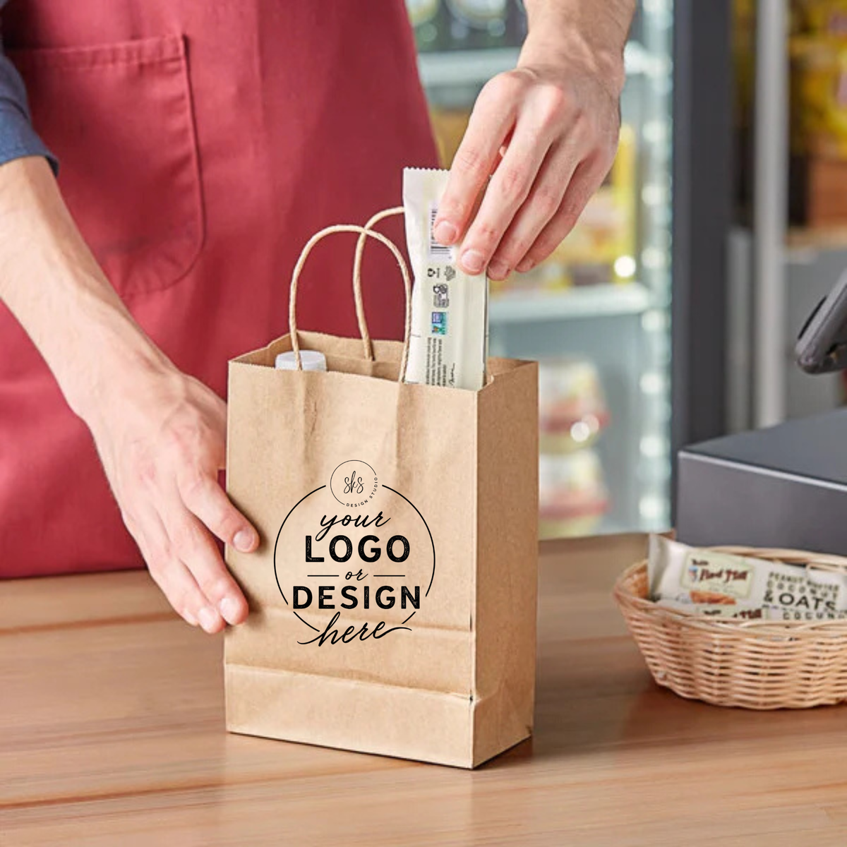 CUSTOM LOGO | Kraft Paper Bags