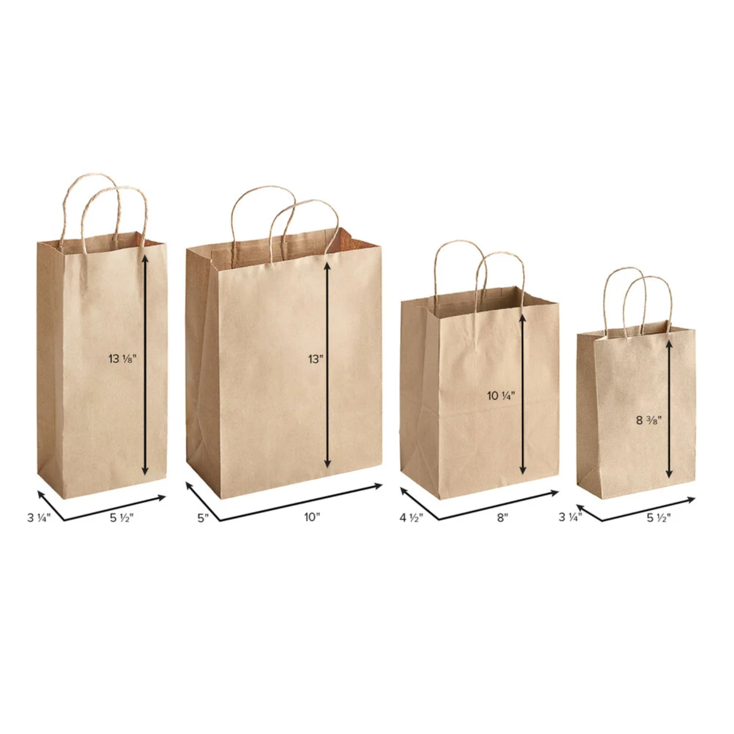 CUSTOM LOGO | Kraft Paper Bags