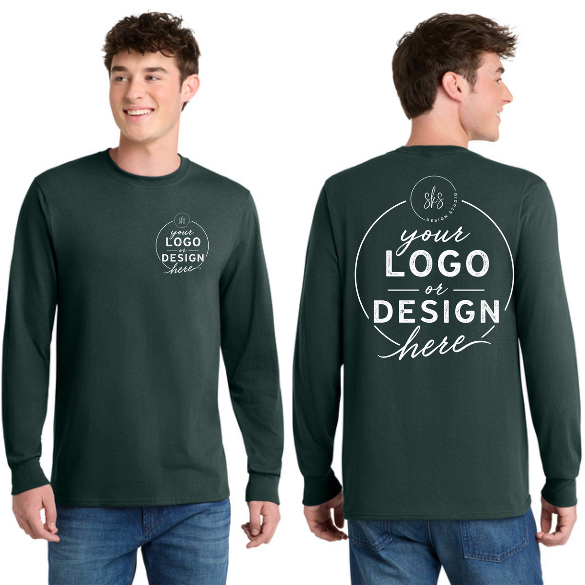 CUSTOM LOGO | Tall Long Sleeve Shirt [Port & Co]