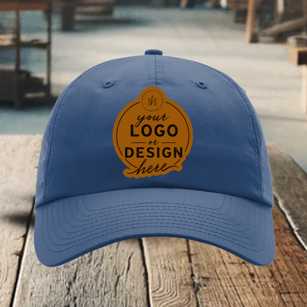 CUSTOM LOGO | Richardson 220 Relaxed Performance Lite Cap with Laser Engraved Leather Patch