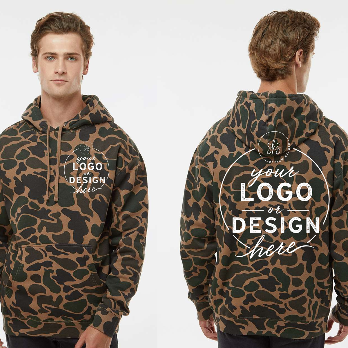 CUSTOM LOGO | Unisex Camo Hoodie [INDEPENDENT TRADING CO.]