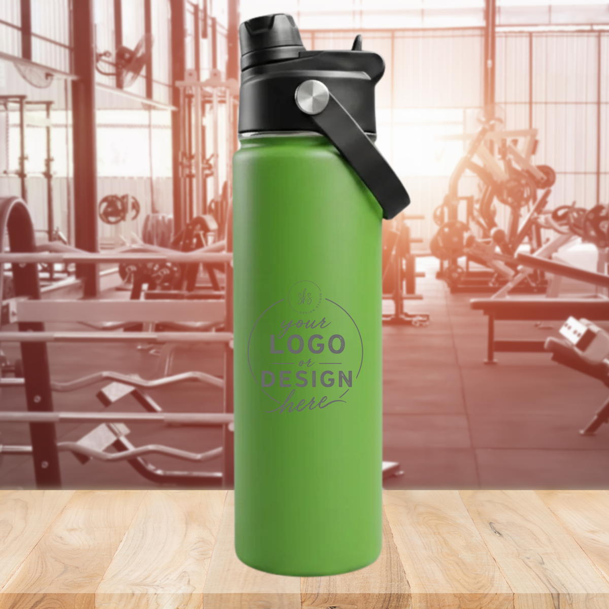 CUSTOM LOGO | ENGRAVED | 22oz Stainless Steel Sports Water Bottle