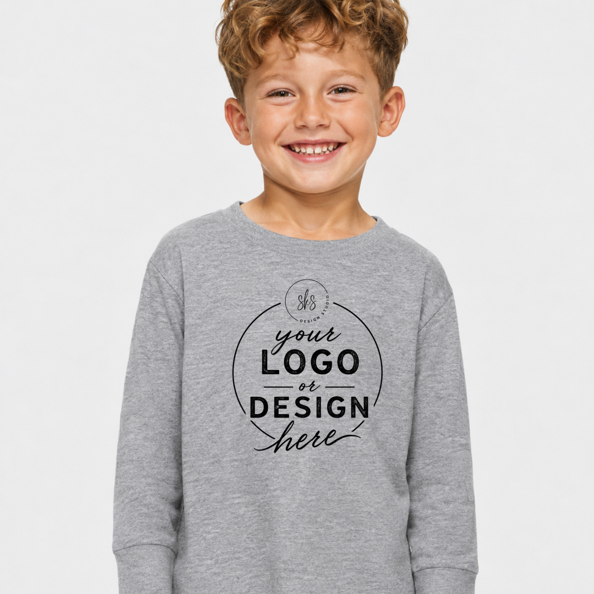 CUSTOM LOGO | Toddler Long Sleeve Shirt [RABBIT SKINS]