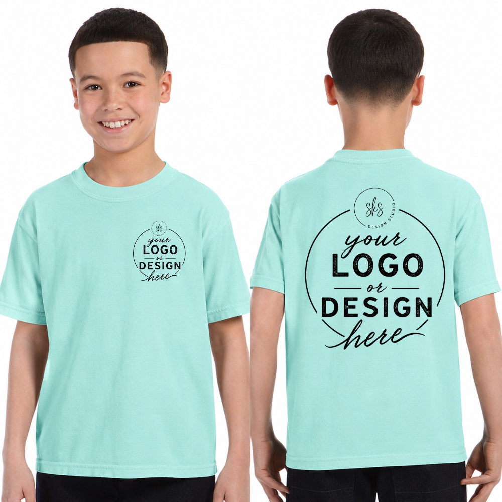 CUSTOM LOGO | Youth Unisex T-Shirt [COMFORT COLORS]