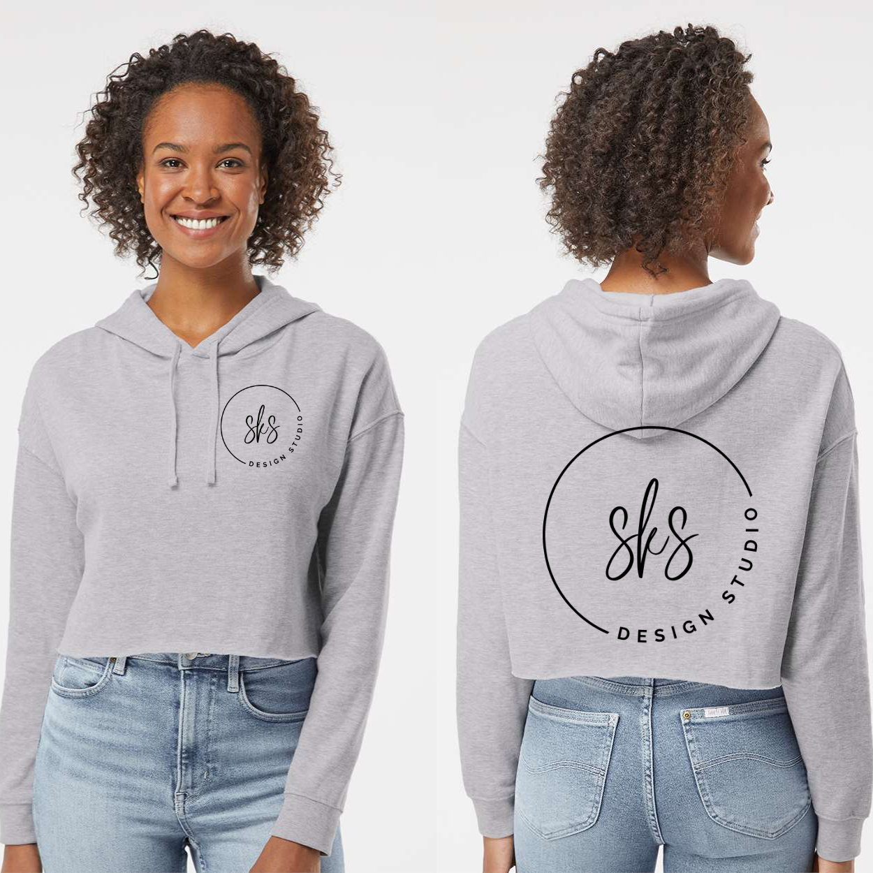 CUSTOM LOGO | Women’s Lightweight Crop Hoodie [INDEPENDENT TRADING CO]