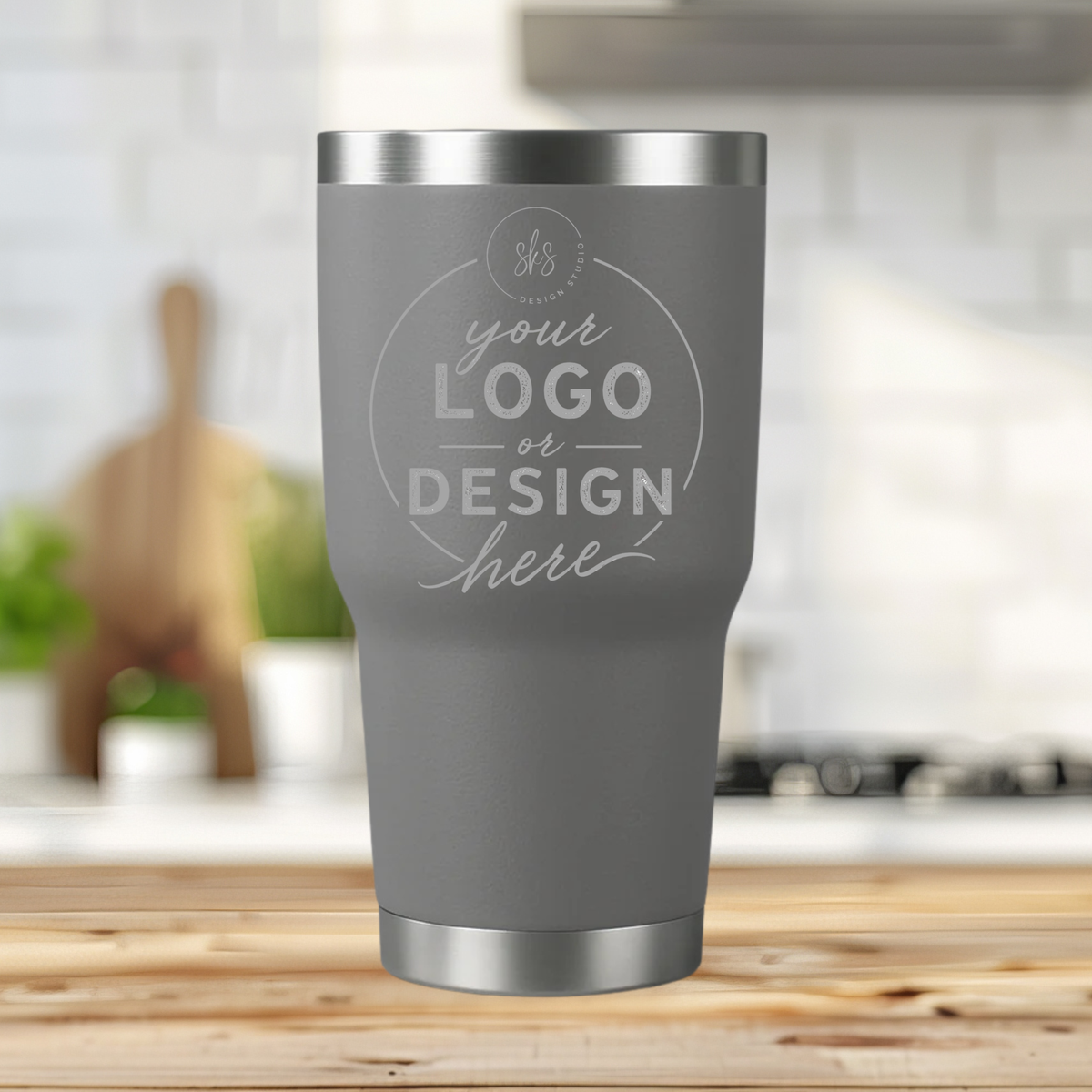 CUSTOM LOGO | ENGRAVED | 30oz Stainless Steel Tumbler