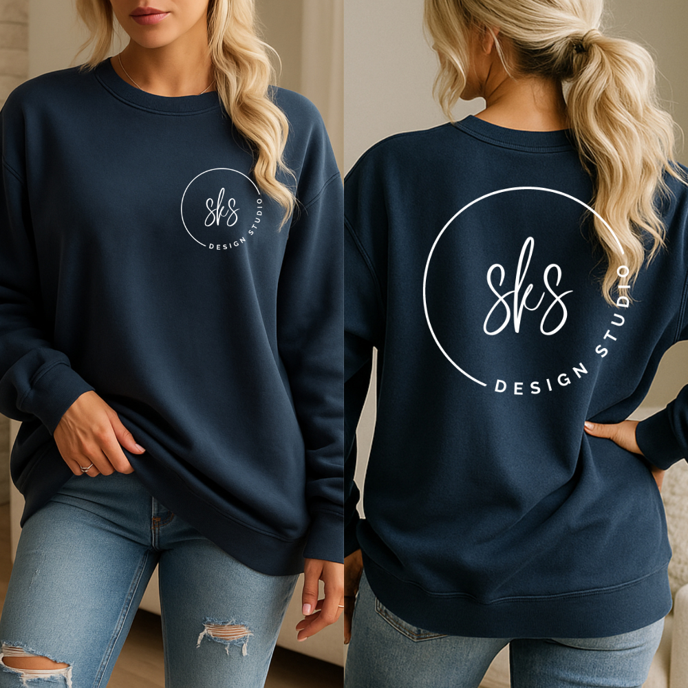 CUSTOM LOGO | Unisex Crewneck Sweatshirt [COMFORT COLORS]