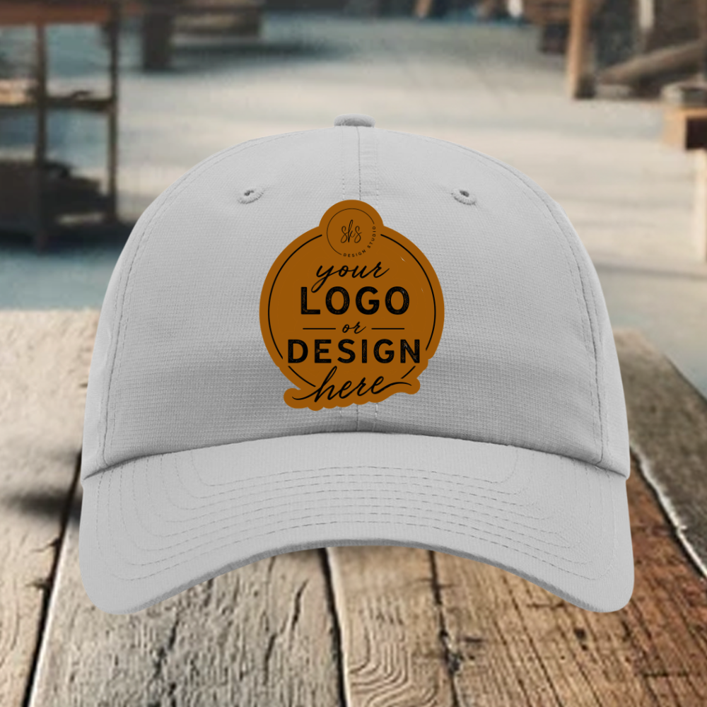CUSTOM LOGO | Richardson 220 Relaxed Performance Lite Cap with Laser Engraved Leather Patch