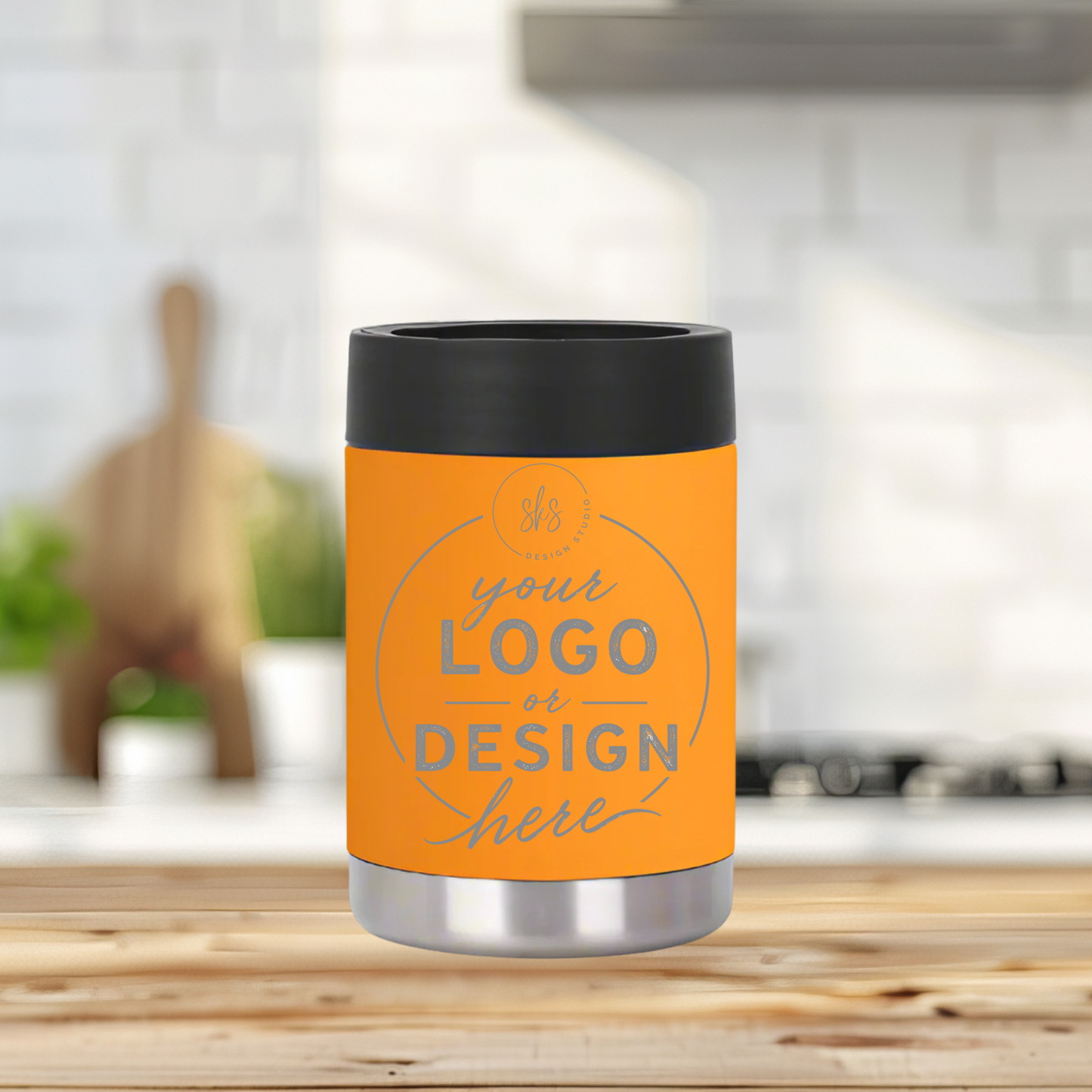 CUSTOM LOGO | ENGRAVED | 12oz Stainless Steel Can Cooler