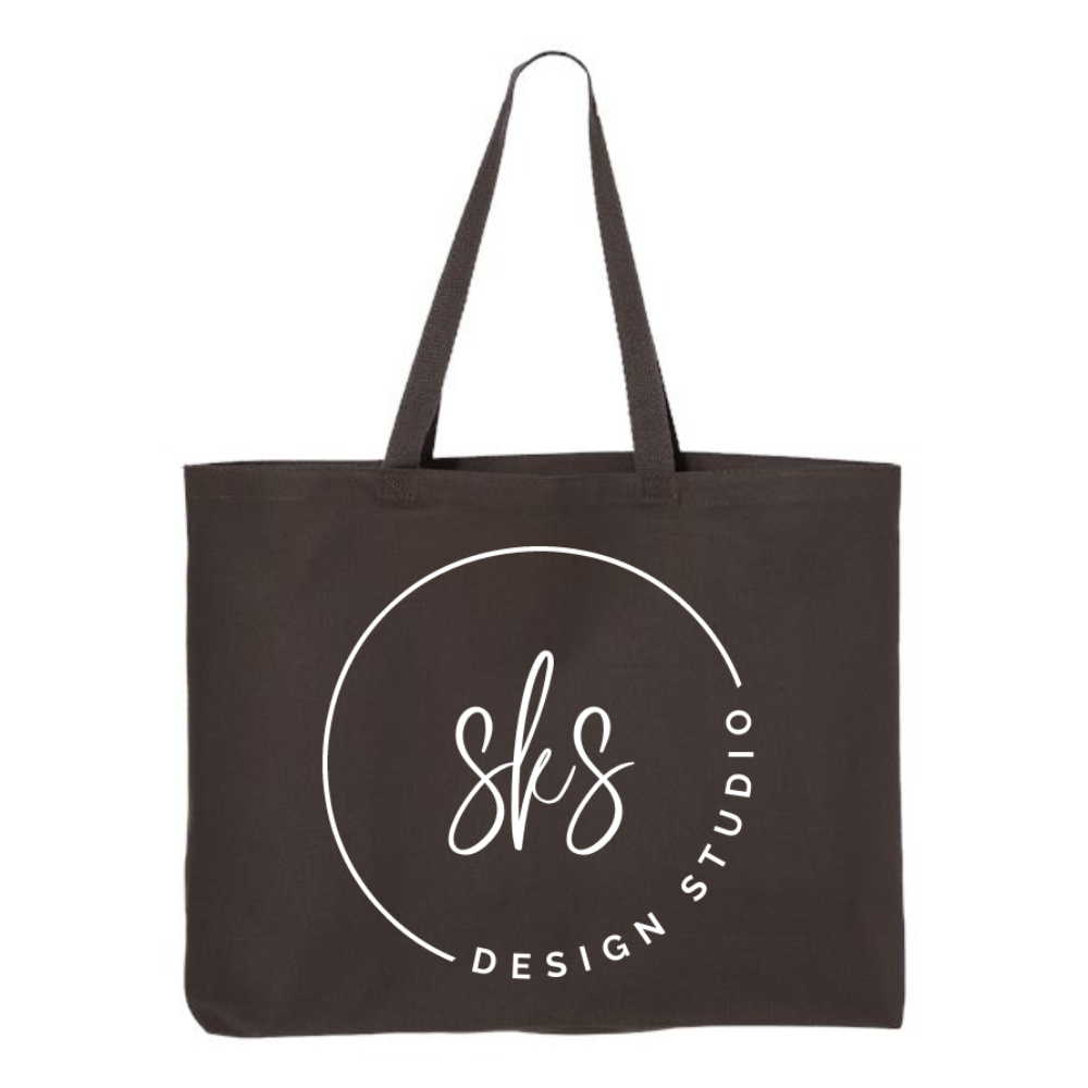 CUSTOM LOGO | Jumbo Canvas Tote Bag