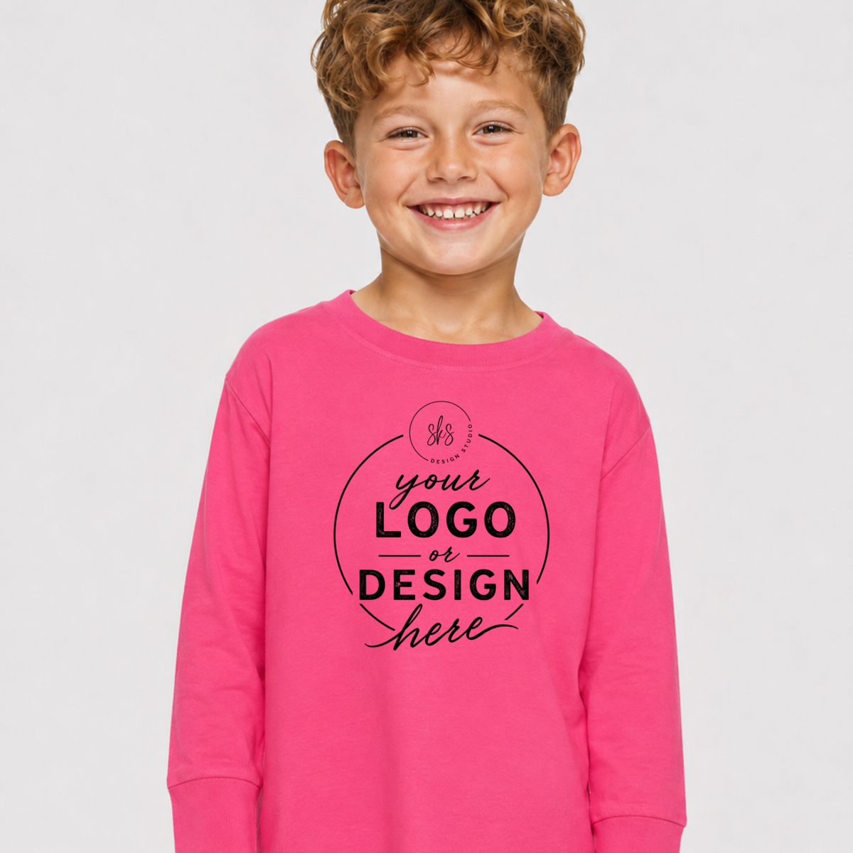 CUSTOM LOGO | Toddler Long Sleeve Shirt [RABBIT SKINS]