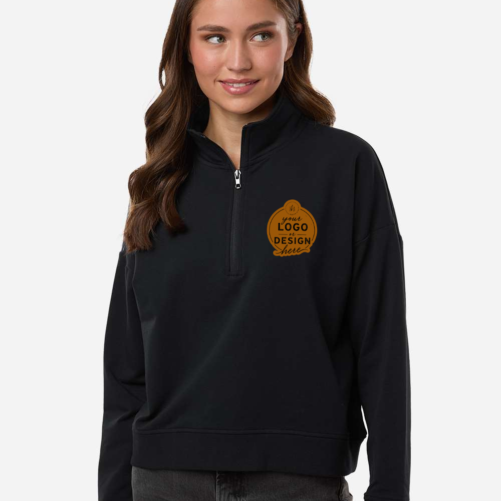CUSTOM LOGO | Women's Quarter-Zip Pullover [INDEPENDENT TRADING CO]