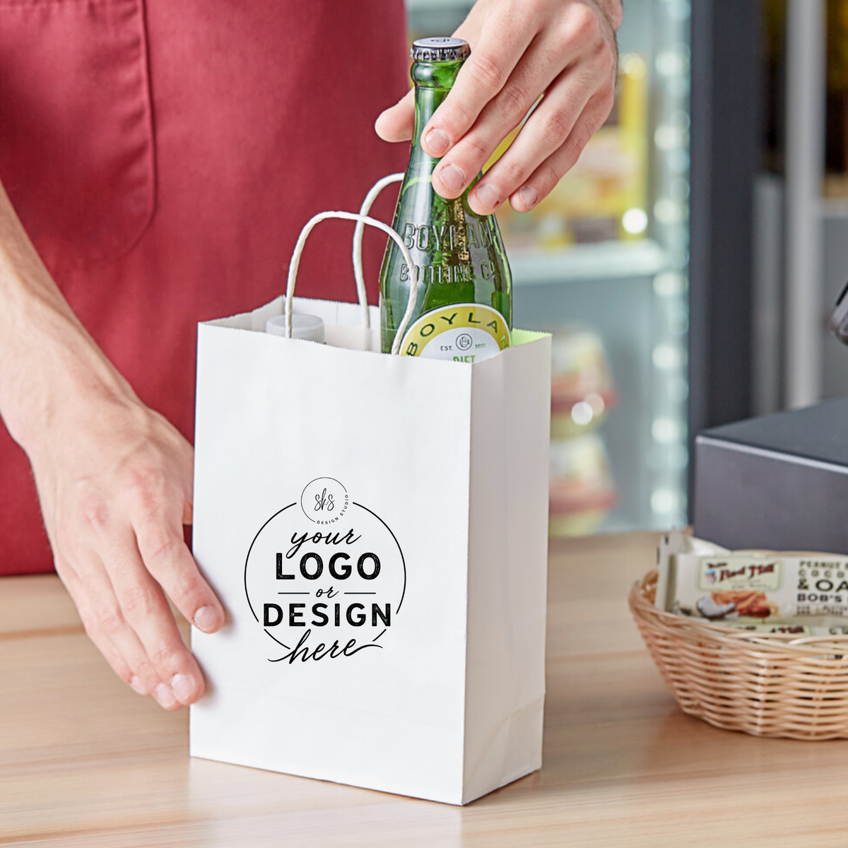 CUSTOM LOGO | Kraft Paper Bags
