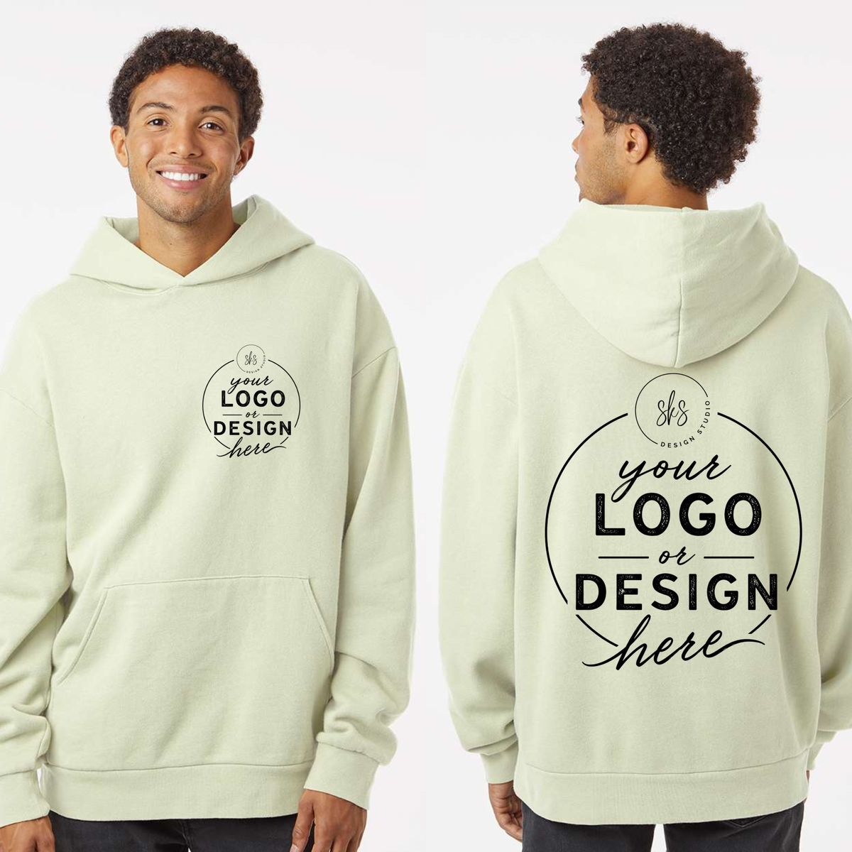 CUSTOM LOGO | Unisex Oversized Hoodie [INDEPENDENT TRADING CO]