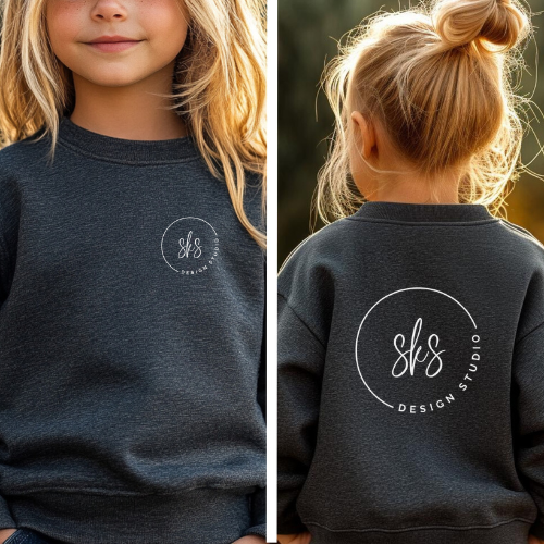 CUSTOM LOGO | Youth Crewneck Sweatshirt [GILDAN]