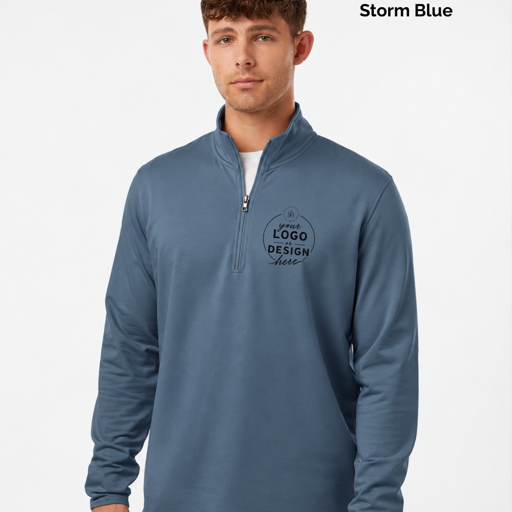 CUSTOM LOGO | Men's Quarter-Zip Pullover [INDEPENDENT TRADING CO]